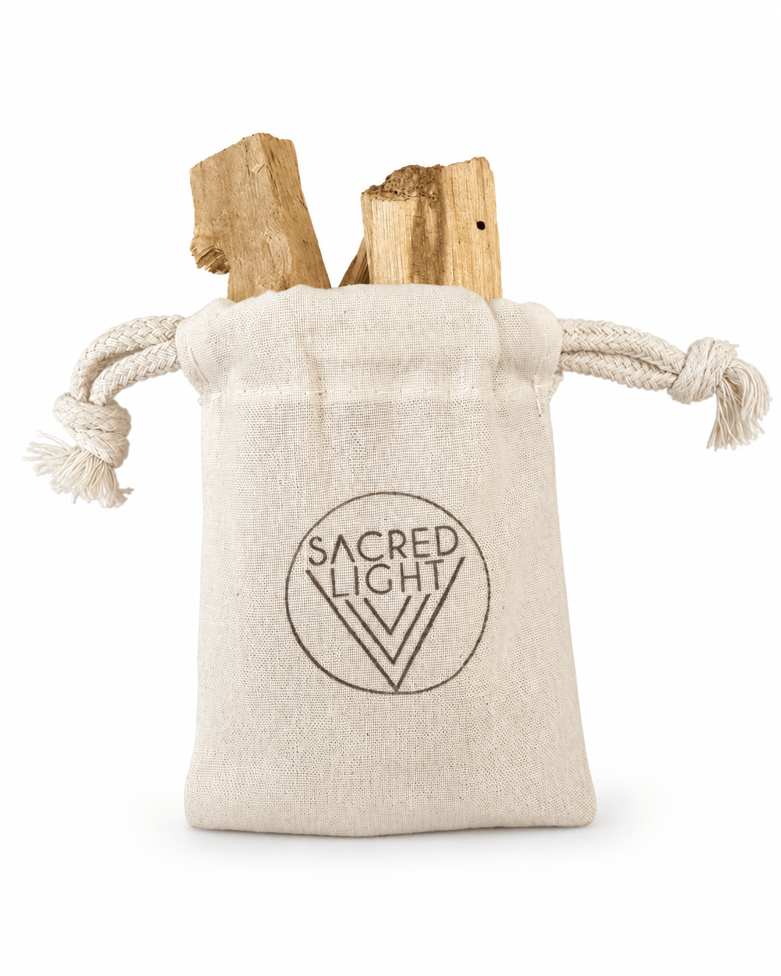 Sacred Light Soundbaths and Crystals Palo Santo smudge stick trio pack for cleansing and spiritual rituals.
