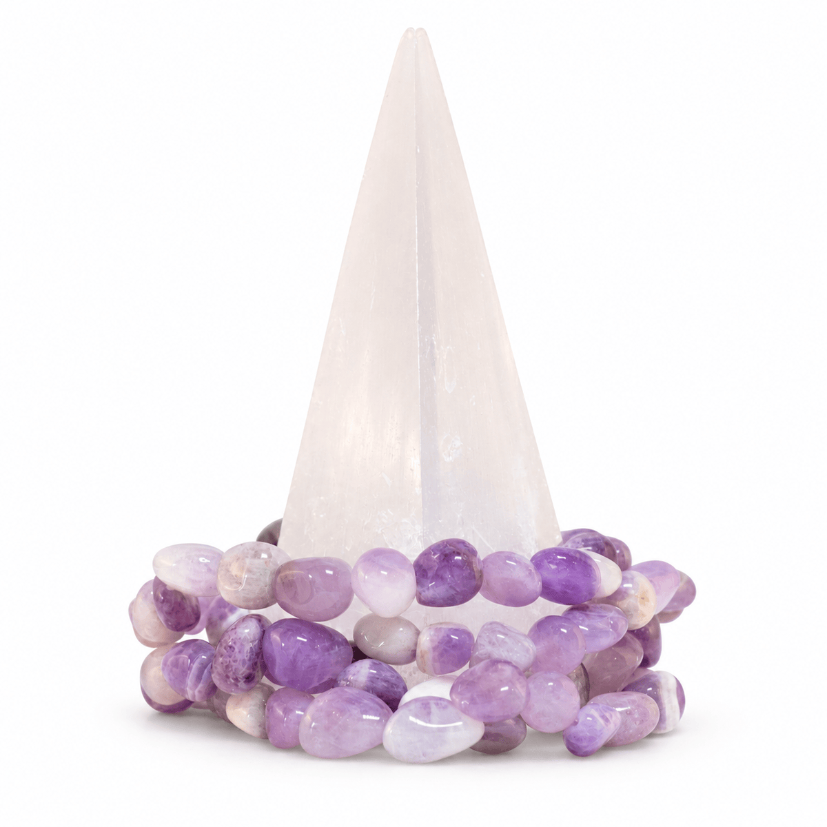 Amethyst bracelet by Milk and Honey featuring polished purple amethyst stones on a delicate jewelry strand.