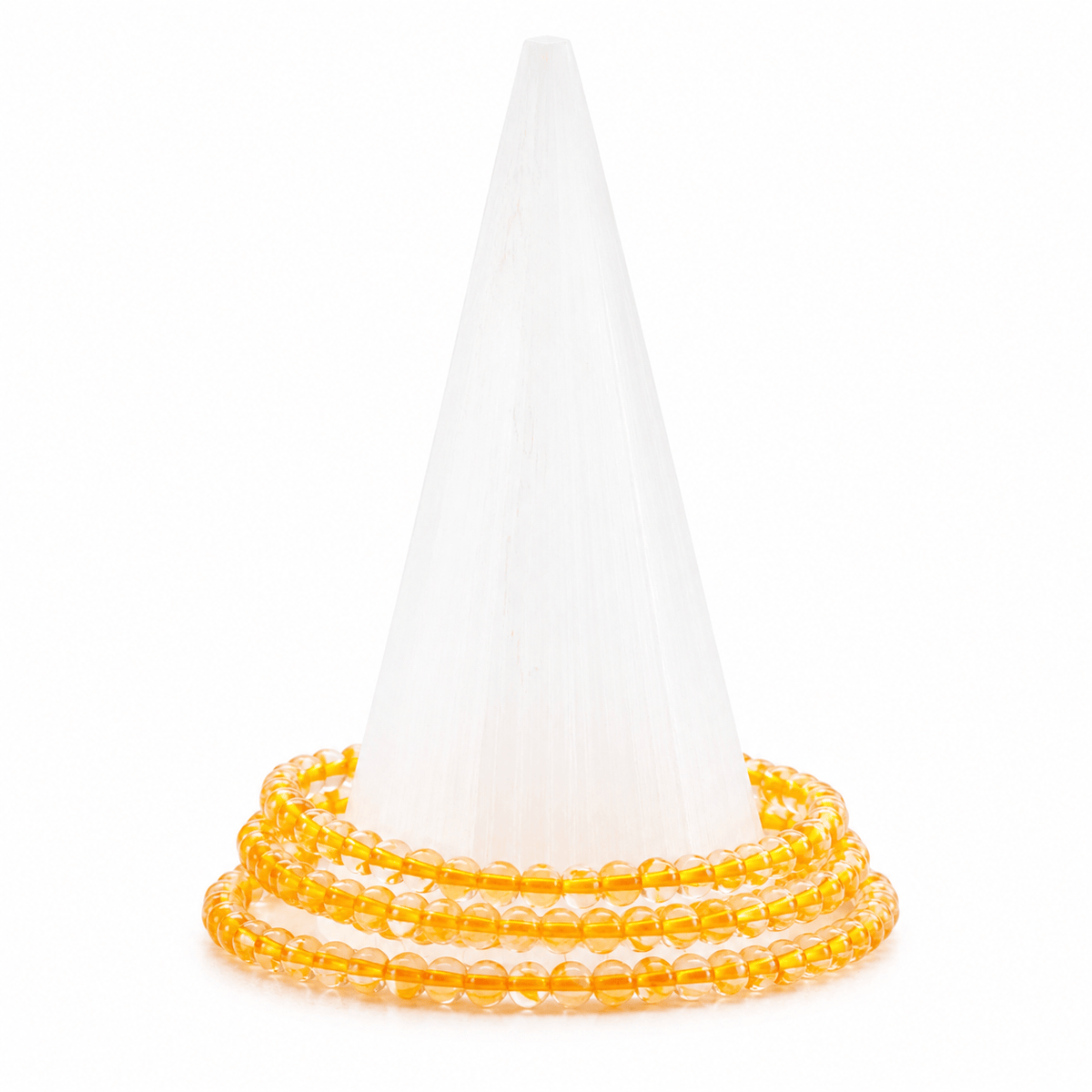 Citrine bracelet featuring polished yellow citrine gemstones on a delicate silver chain, crafted by Milk and Honey.
