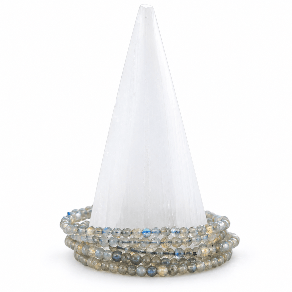 Dainty Labradorite bracelet by Milk and Honey featuring polished Labradorite stones on a delicate jewelry chain.