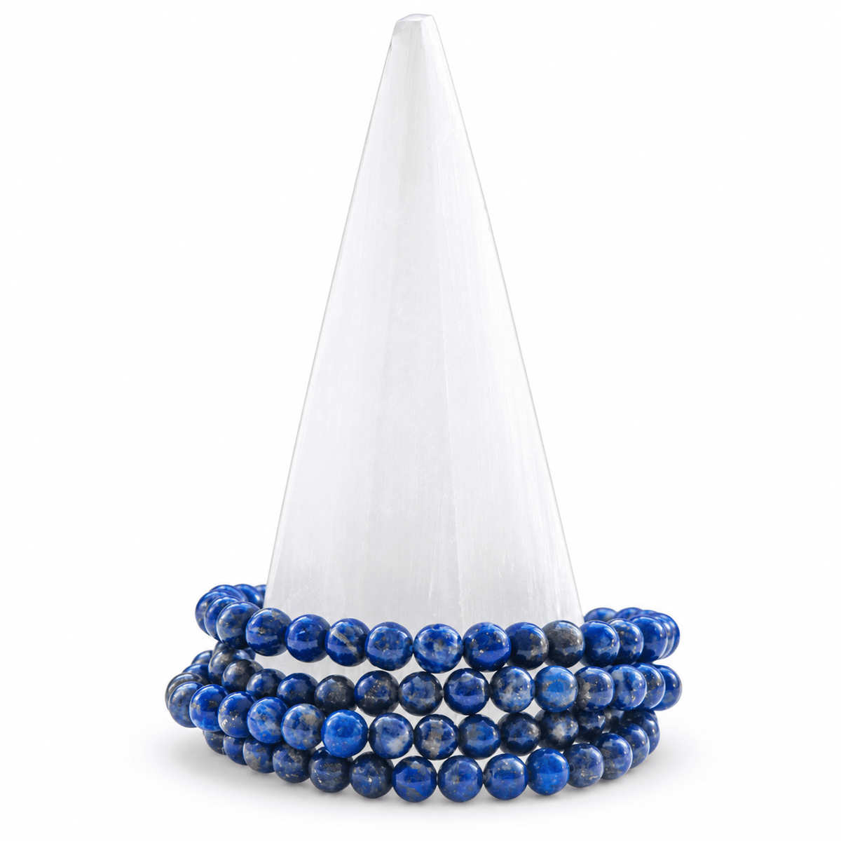 Medium Lapis Lazuli bracelet by Milk and Honey featuring vibrant blue stones with gold-toned accents.