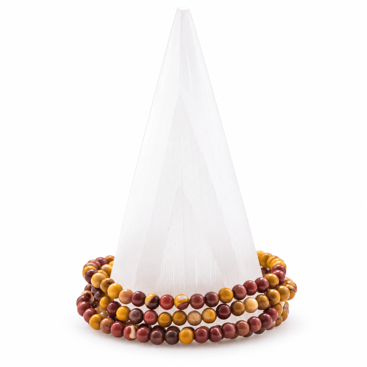 Colorful Mookaite Jasper bracelet from Milk and Honey featuring polished, multicolored gemstone beads in a stylish jewelry design.
