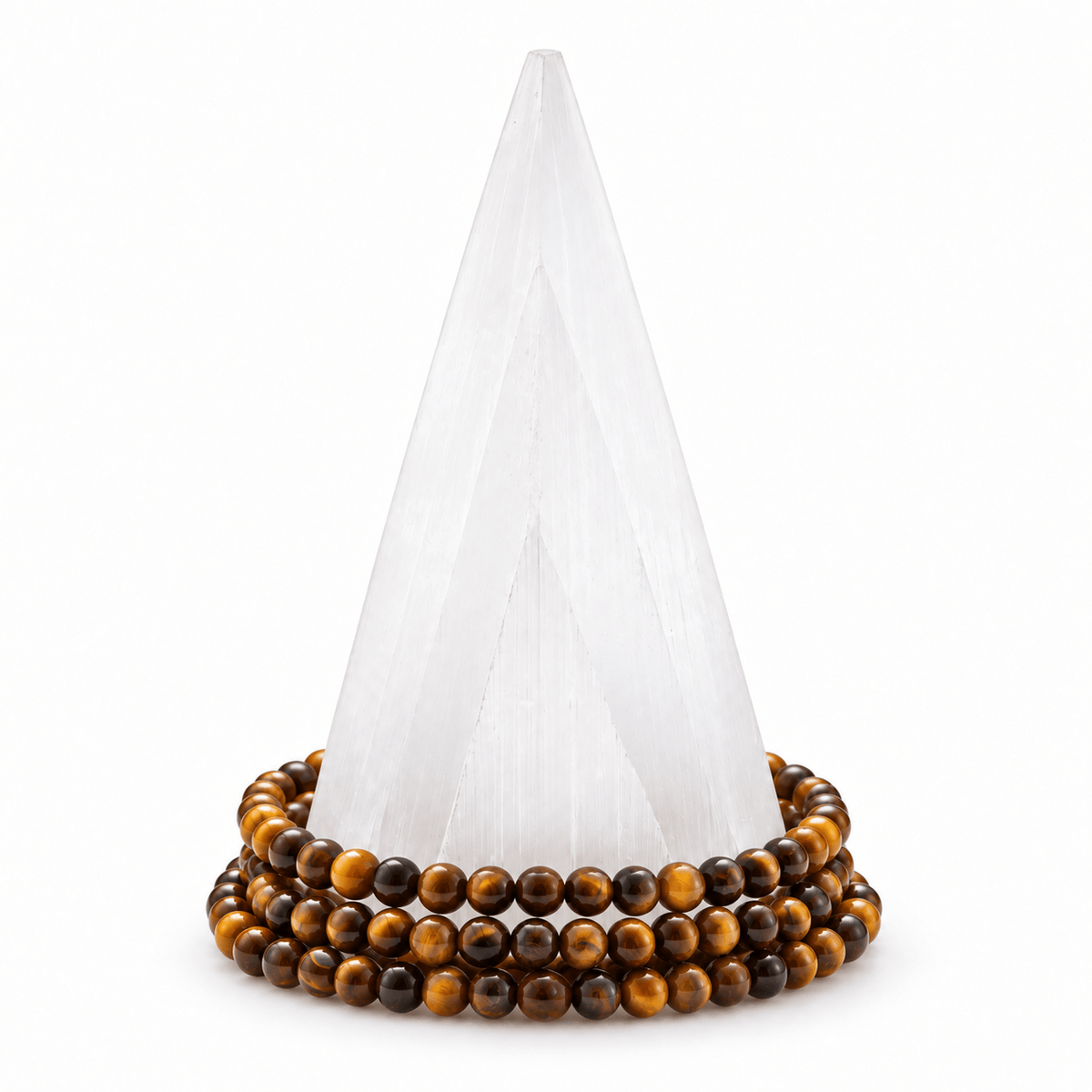 Dainty Tigers Eye bracelet from Milk and Honey jewelry featuring smooth, polished tiger eye beads on a delicate bracelet style.