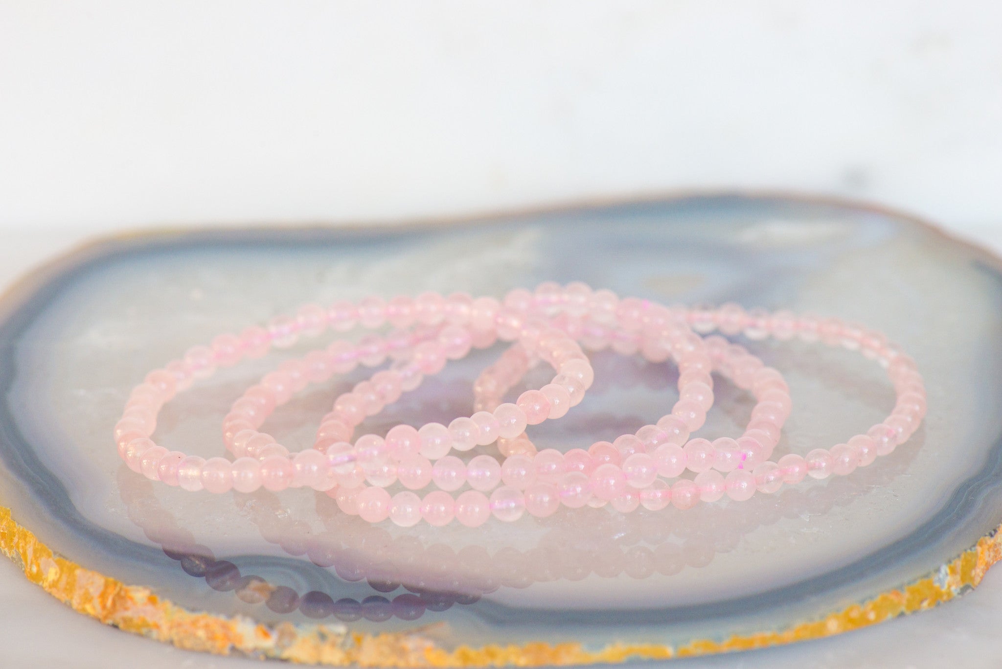 Rose Quartz Dainty Bracelet