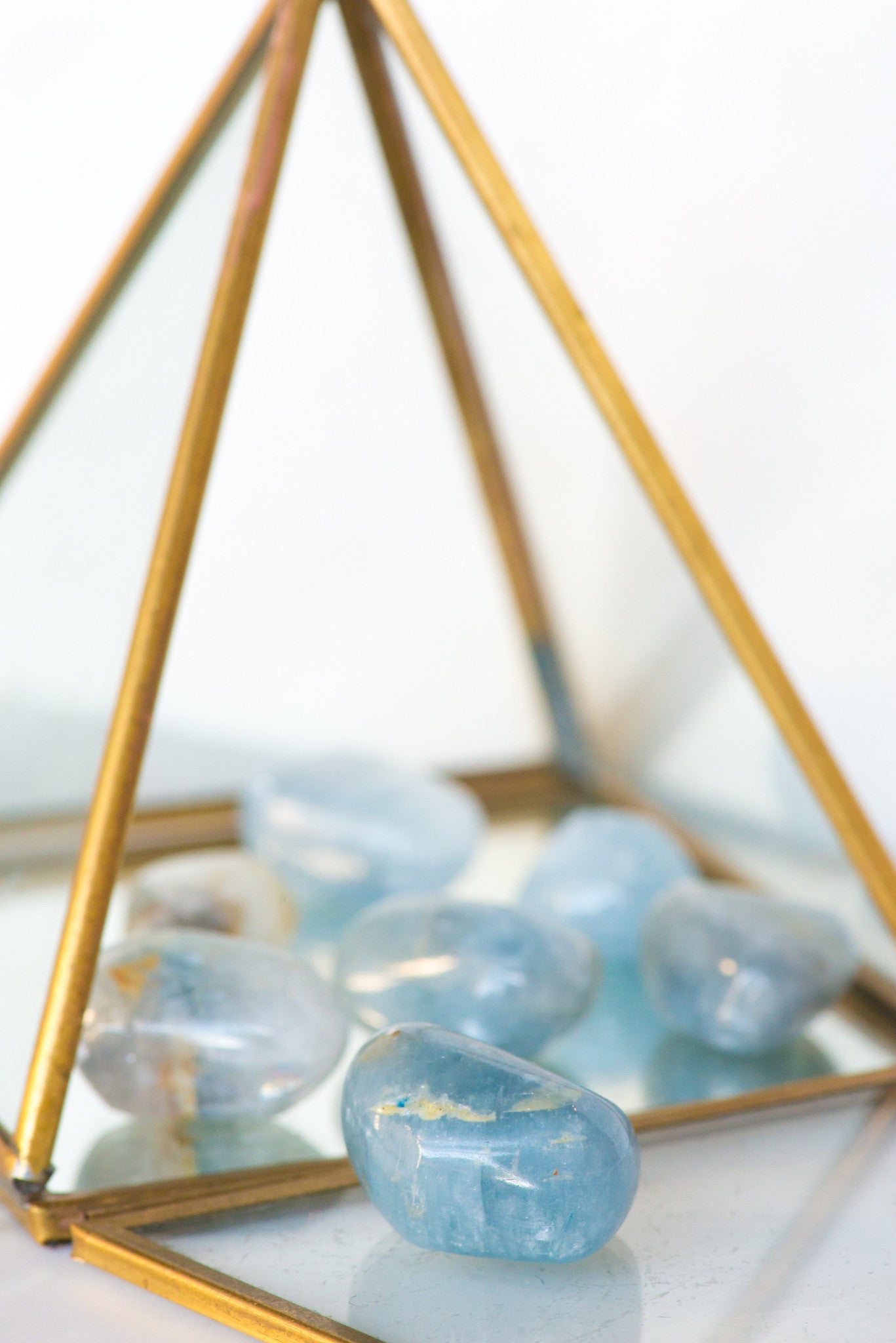 Tumbled Celestite