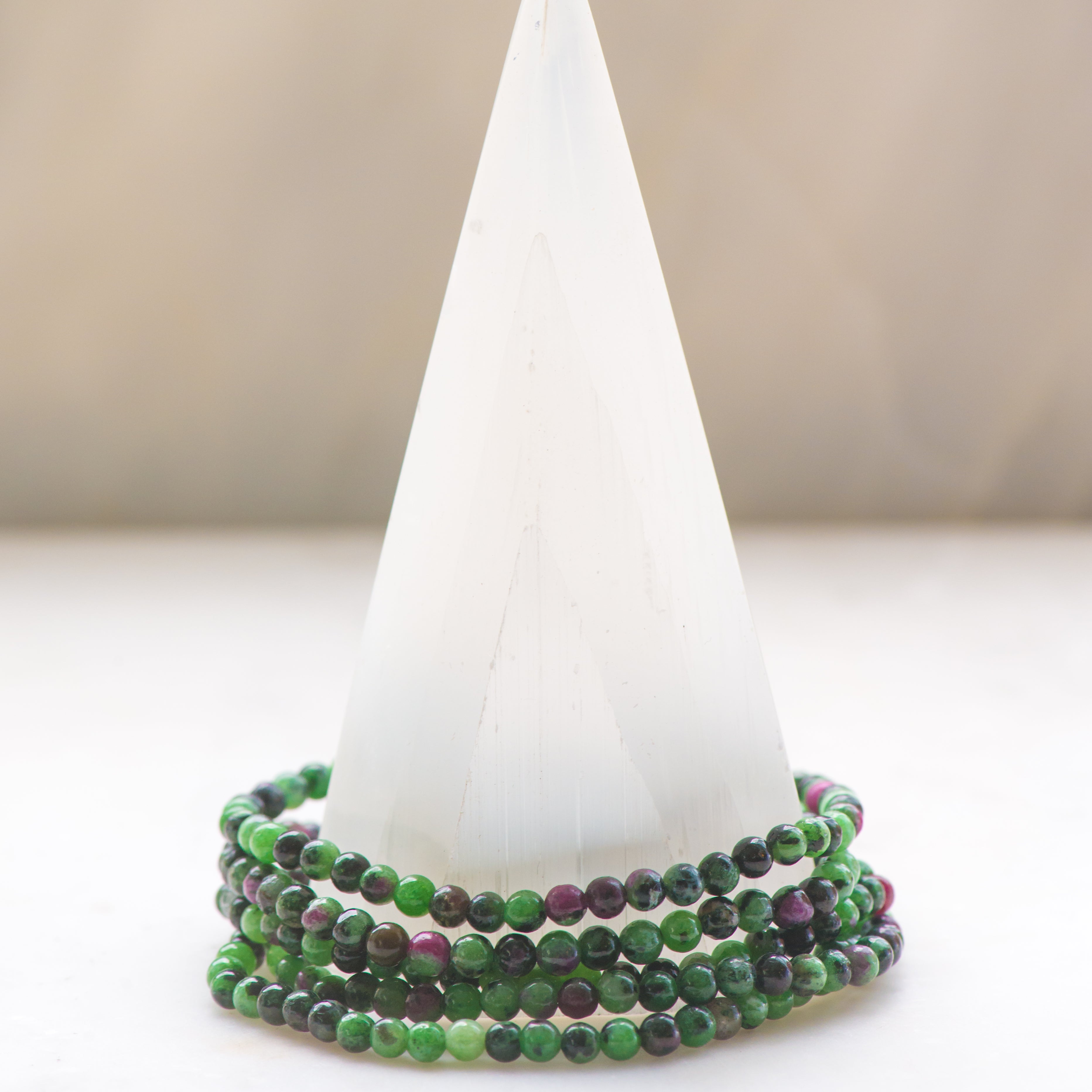 Ruby Zoisite Dainty Bracelet