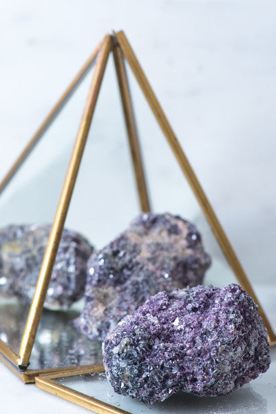 Natural Lepidolite Cluster