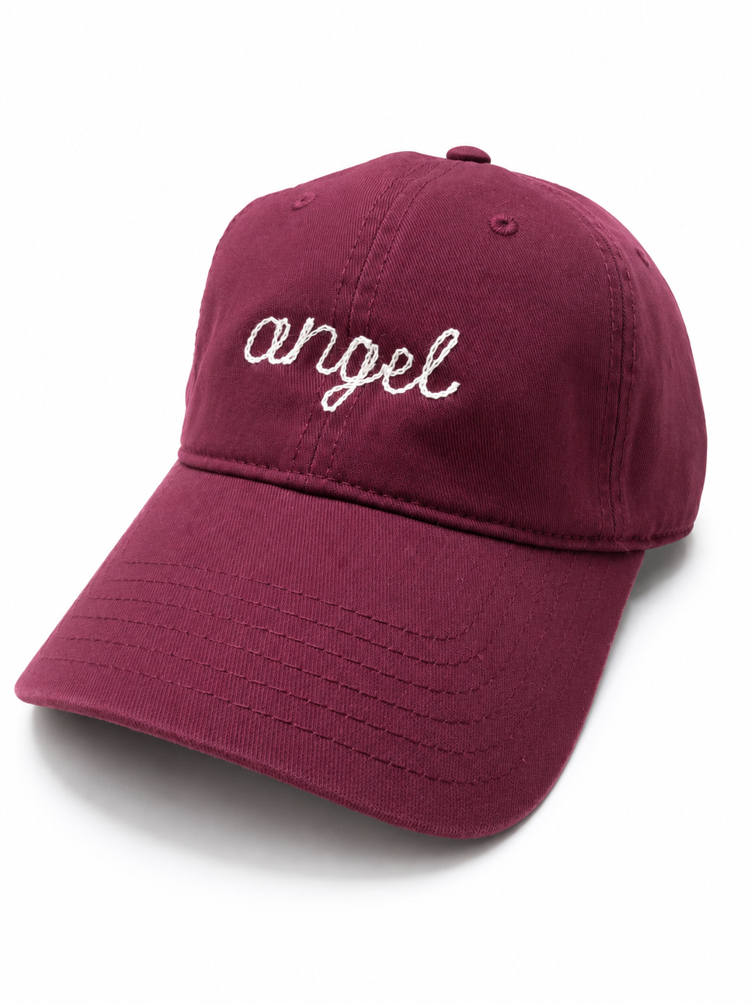 “Angel” Chainstitch Cap - Red