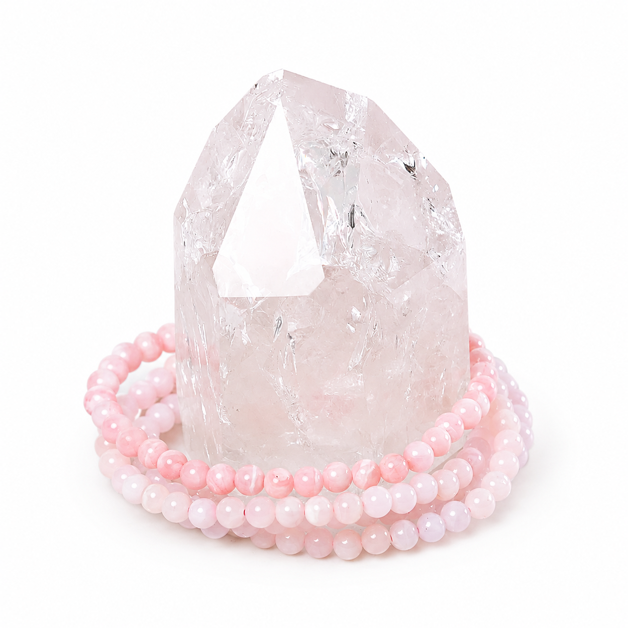 Grade A Pink Opal Dainty Bracelet