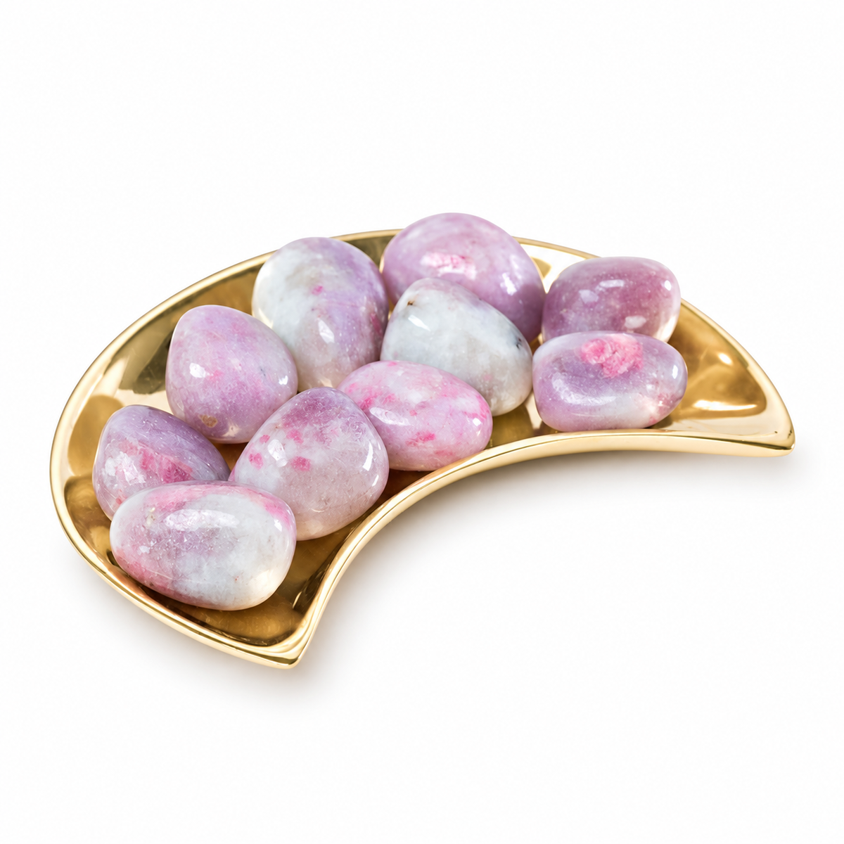Tumbled Pink Tourmaline with Lepidolite