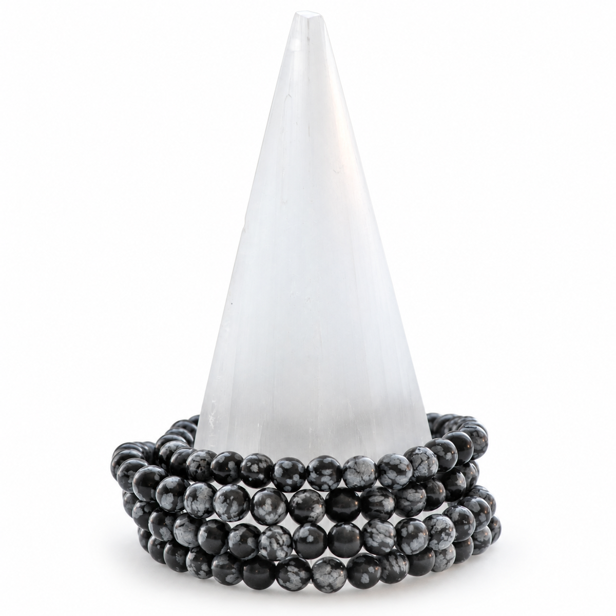 Snowflake Obsidian Medium Bracelet
