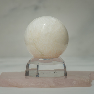 Rare Polished Scolecite Sphere