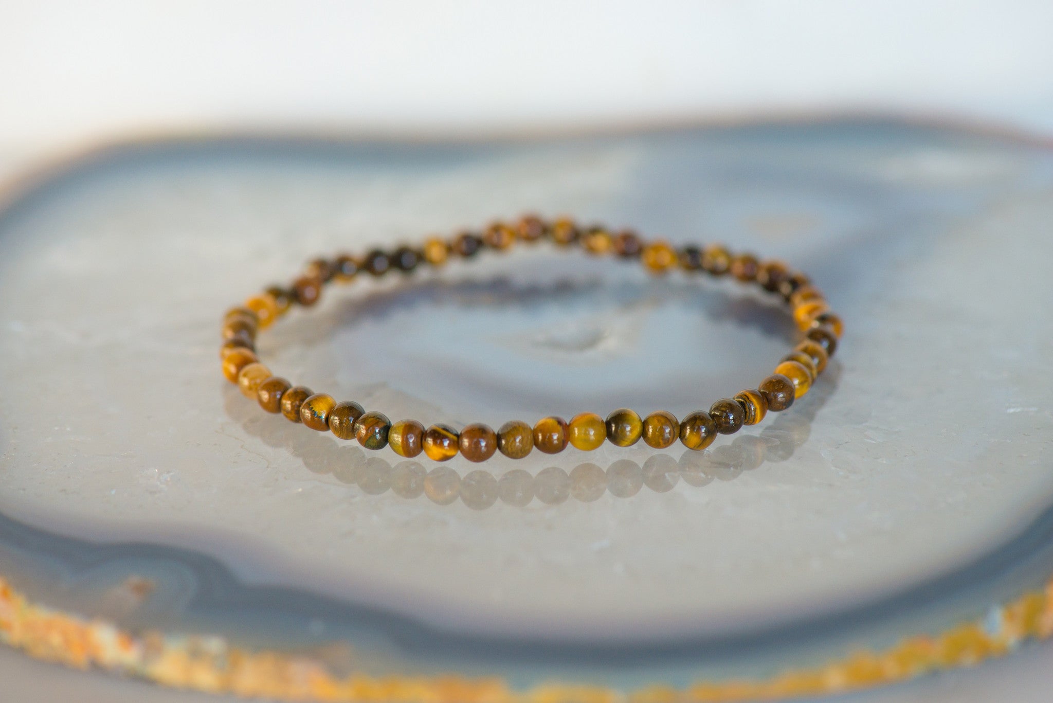 Tiger's Eye Dainty Bracelet