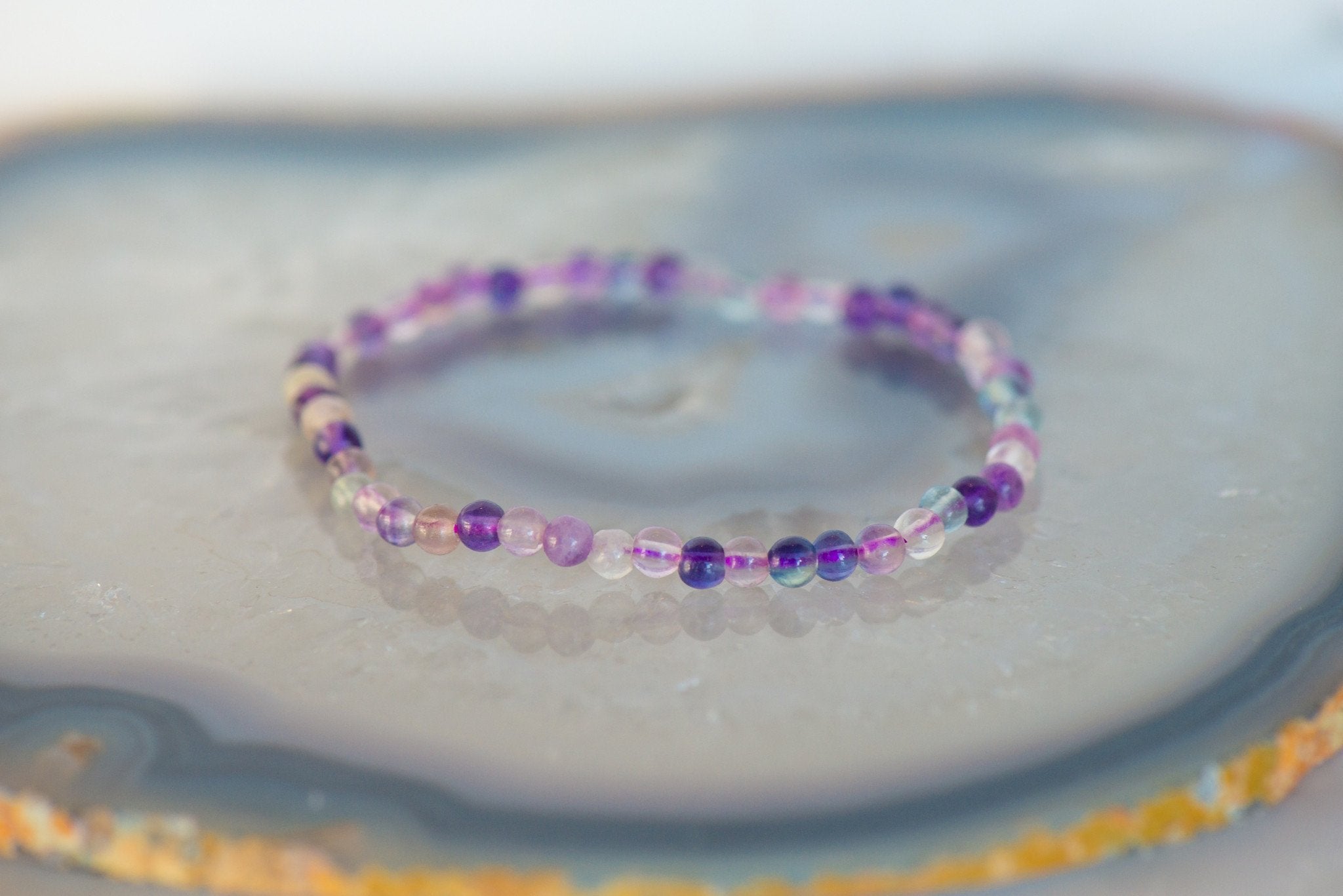 Fluorite Dainty Bracelet