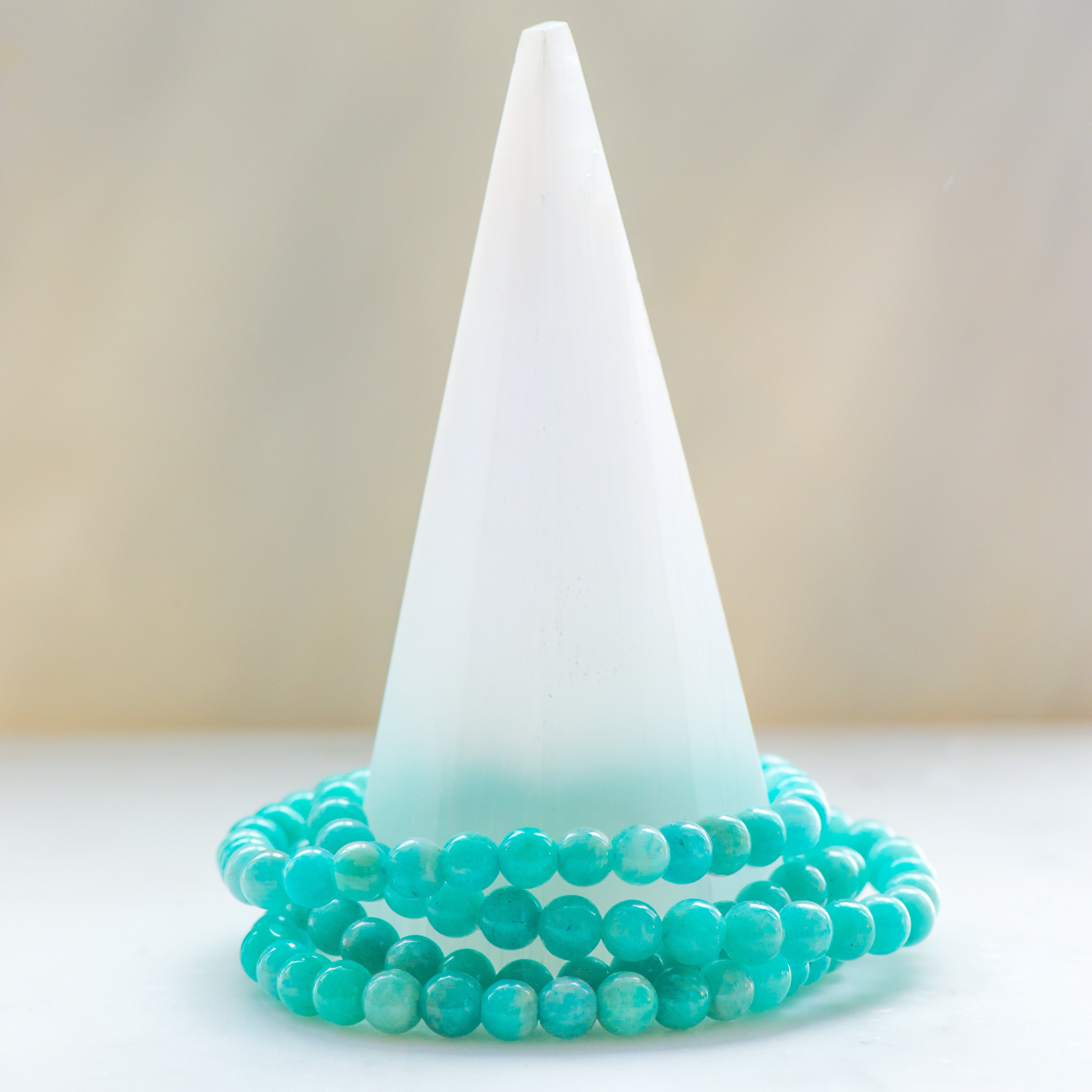 Grade A Medium Amazonite Dainty Bracelet