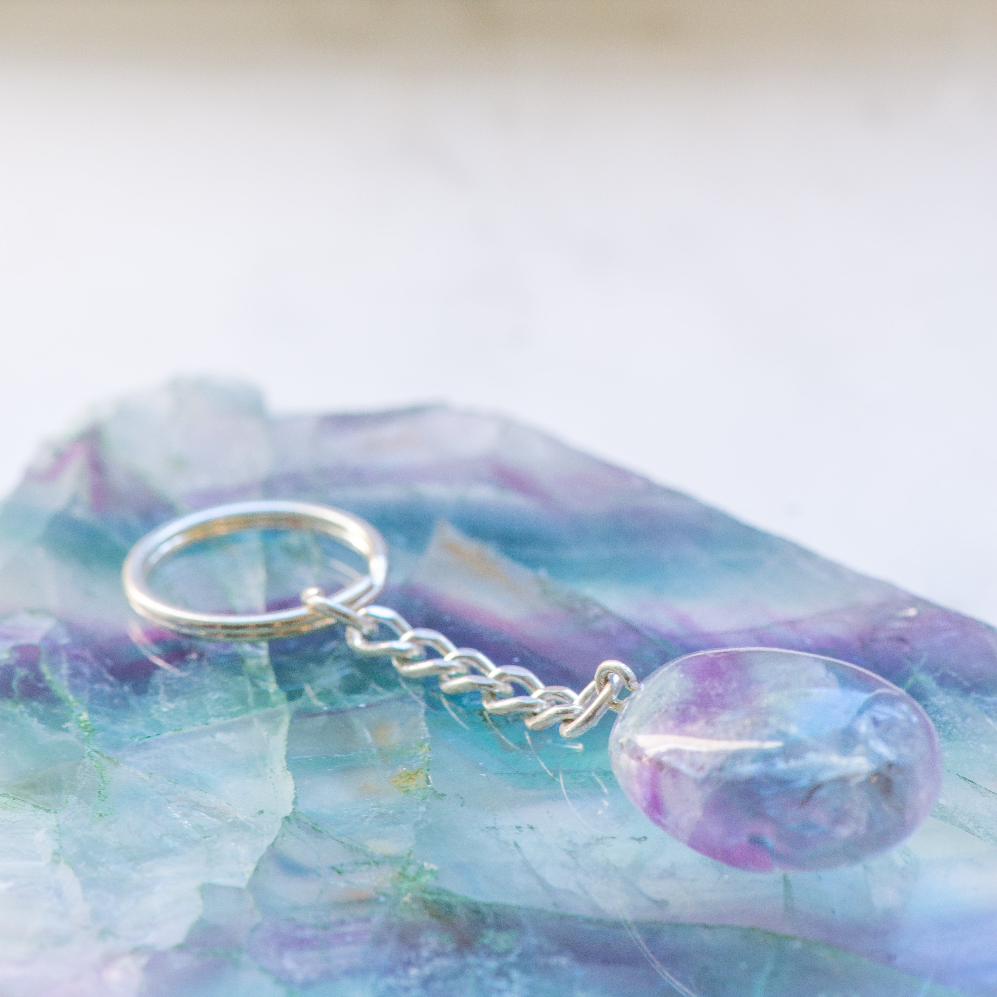 Fluorite Key Chain