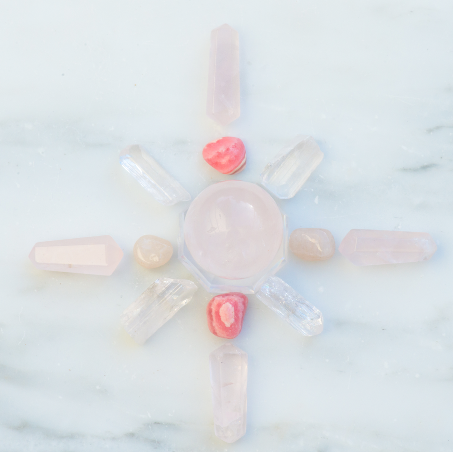 Love Crystal Grid Kit
