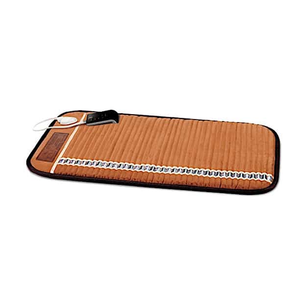 Mini Biomat® 7000MX from Biomat showing a compact, portable infrared therapy mat with a textured surface for pain relief.
