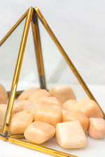 Tumbled Peach Moonstone.