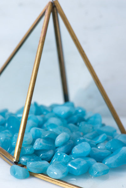 Tumbled Small Aquamarine