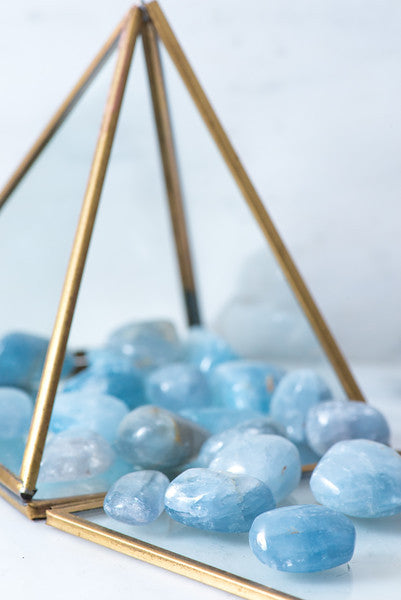 Tumbled Celestite
